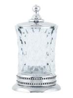 Стакан для ватных дисков Boheme Brillante 10444, хром