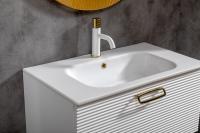 Тумба Armadi Art Linea 80 белая+Золото 842-080-WG белый
