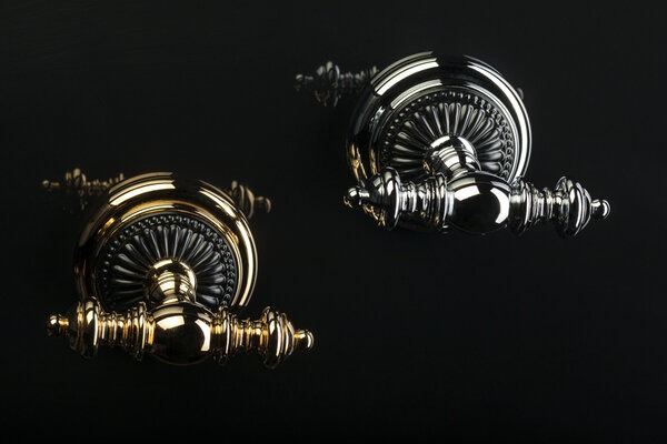 Крючок двойной Boheme Palazzo 10156, золото, черный