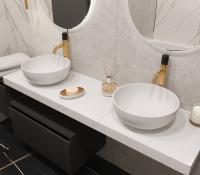 Столешница прямая FLAT CALACATTA 1610*460*70 869-160-CLCT CALACATTA