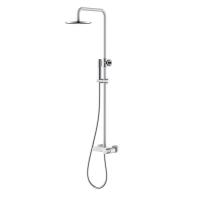 Душевая стойка Boheme Stick 128-WCR, White chrome, с ручкой Diamond