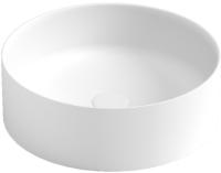 Раковина Boheme Corian 819-MW, 40 см накладная, цвет белый