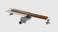 Душевой трап (лоток) Boheme Premium Linear 80см нерж.сталь 982-80-BRB брашированная бронза