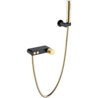 Смеситель Boheme Stick 123-BG.2 для ванны и душа, с душевым гарнитуром, Black Touch gold