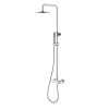Душевая стойка Boheme Stick 128-WCR, White chrome, с ручкой Diamond