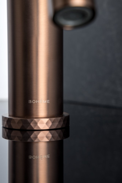 Смеситель для раковины Boheme Stick DIAMOND 121-CB брашированная медь