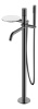 Смеситель для ванны и душа Boheme Stick 129-SGM.2, цвет графит Shine Gun Metal с ручкой Touch