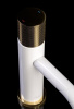 Смеситель для раковины Boheme Stick 121-WG.2, белый, золото (white touch gold)