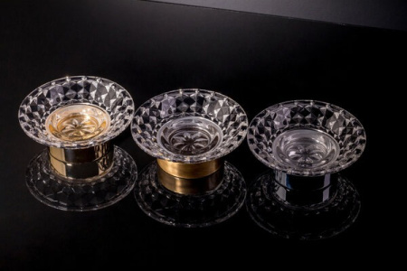 Мыльница Boheme Murano Cristal настольная, хром, 10204
