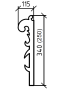 Ножки AJUR nova золото h34 (пара) 880-G золото