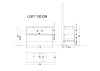 Ящик под консоль LOFT 120 белый 1 полка 894-120-W белый