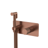 Гигиенический душ Boheme Stick ручка SPIRALE 127-BRB.4 со смесителем С ВНУТРЕННЕЙ ЧАСТЬЮ, брашированная бронза