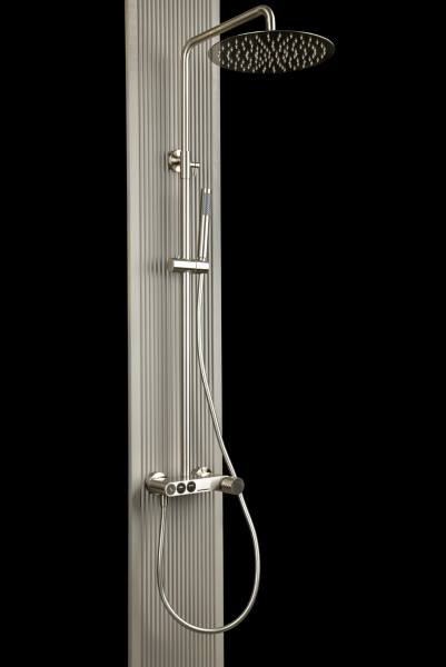 Душевая стойка Boheme Stick 128-NB.2, цвет никель брашированный с ручкой Touch