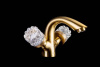 Смеситель для раковины Boheme Crystal 311-CRST, бронза