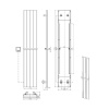 Полотенцесушитель электрический Boheme Flat 725-CR, цвет хром