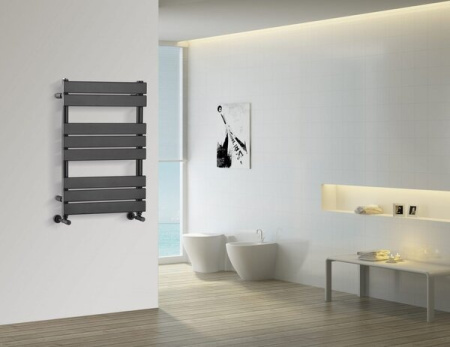 Полотенцесушитель водяной Boheme Venturo 720-B 80 x 50 см, ширина 55 см, высота 80 см, черный матовый