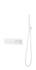 Термостатический смеситель с ручным душем Boheme Fushion Termo MATT WHITE 131-SYS-MW белый