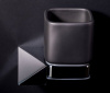 Стакан для зубных щеток Boheme New Venturo 10314-CR-B, хром, черный