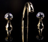 Смеситель для раковины на 3 отверстия Boheme Imperiale 337 Presente, золото