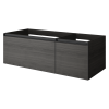 QUATRO 2 120см (80+40) тумба OAK антрацит профиль антрацит 790-M2-120-OA-A OAK ANTRACITE