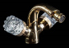 Смеситель Boheme Crystal 296-CRST для биде, золото
