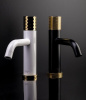 Смеситель для раковины Boheme Stick 121-BG.2, черный, (black touch gold)
