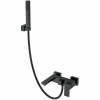 Смеситель для ванны и душа Boheme Qubic 473-B, цвет Matt Black
