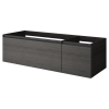 QUATRO 2 140см (100+40) тумба OAK антрацит профиль антрацит 790-M2-140--OA-A OAK ANTRACITE