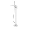 Смеситель напольный Boheme Qubic Matt White 479-MW белый