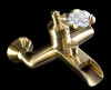 Смеситель для ванны Boheme Vogue 203-CRST Crystal, бронза