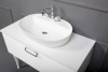Тумба Armadi Art Linea 100 белая + Хром 842-100-WCR белый