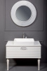 Тумба Armadi Art Linea 100 белая + Золото 842-100-WG белый