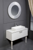 Тумба Armadi Art Linea 100 белая + Золото 842-100-WG белый