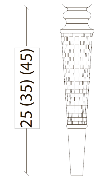 Ножки DENTI белые (пара) 45 5см 847-W-45 белый