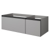 QUATRO 2 120см (80+40) тумба LUNA профиль антрацит с подсветкой внутри 790-M2-120-L-A-LED LUNA