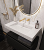 Столешница моноблок FLAT CALACATTA (810*452*80) 859-080-CLCT CALACATTA