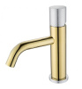 Смеситель для раковины Boheme Stick 121-GCR.2, золото, хром (gold touch chrome)