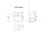 Ящик под консоль LOFT 80 light wood 1 полка 894-080-L