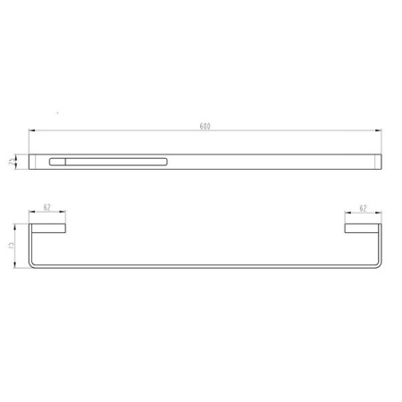 Полотенцедержатель Boheme Q, 10942-SGM, цвет графит глянцевый Shine Gun Metal