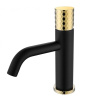 Смеситель для раковины Boheme Stick 121-BG, черный, (black diamond gold)