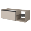 QUATRO 6 120см (80+40) тумба DAPHNE профиль антрацит c подсветкой 790-M6-120-D-A-LED DAPHNE