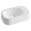 Раковина накладная COLIBRI Corian 480*320*100 White Glossy 902-W белый