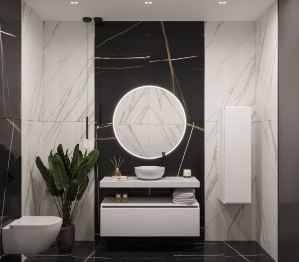 Столешница прямая FLAT CALACATTA 1210*460*70 869-120-CLCT CALACATTA