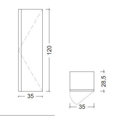 Пенал CAPOLDA dark wood 849-120-D DARK OAK