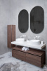 Раковина Boheme Corian 819-MW, 40 см накладная, цвет белый