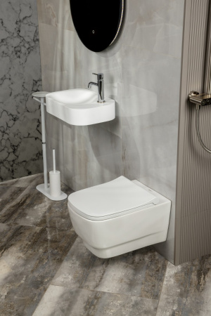 Раковина накладная COLIBRI Corian 480*320*100 Matt White 902-MW белый