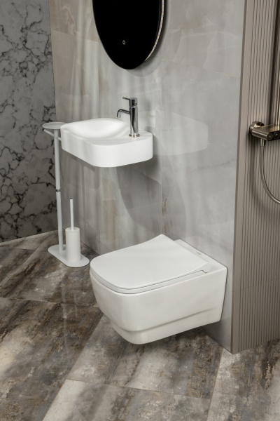 Раковина накладная COLIBRI Corian 480*320*100 Matt White 902-MW белый