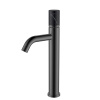 Смеситель для раковины высокий Boheme Stick MRAMOR 122-SGM-MR-B вороненая сталь глянец