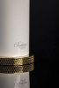 Смеситель Boheme Stick 122-WG для раковины высокий, белый, золото (white diamond gold)