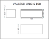 Ящик под столешницу 100см WHITE глянец Armadi Art Vallessi UNO-S 897-100-W белый глянец